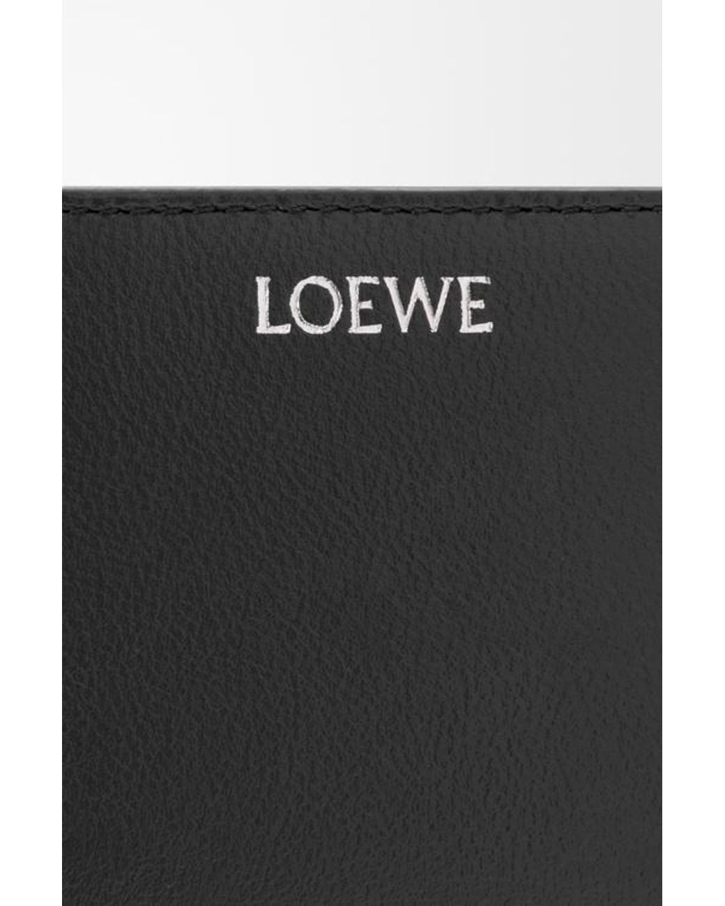 Loewe Black Compact Zip-Around Wallet