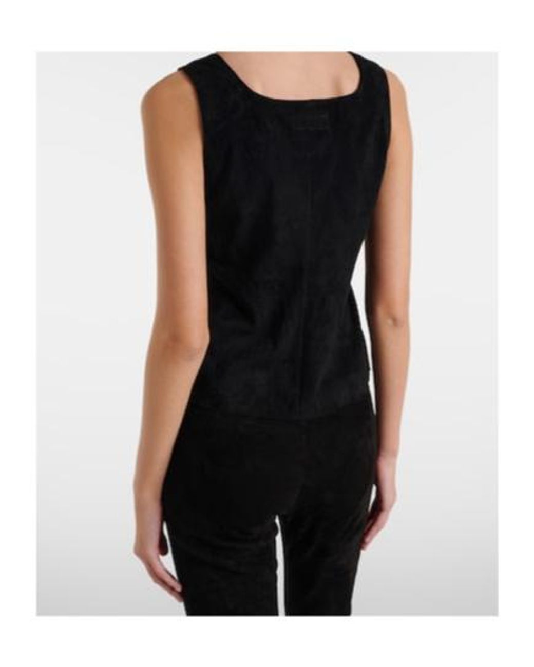 Stouls Black Edie Suede Tank Top