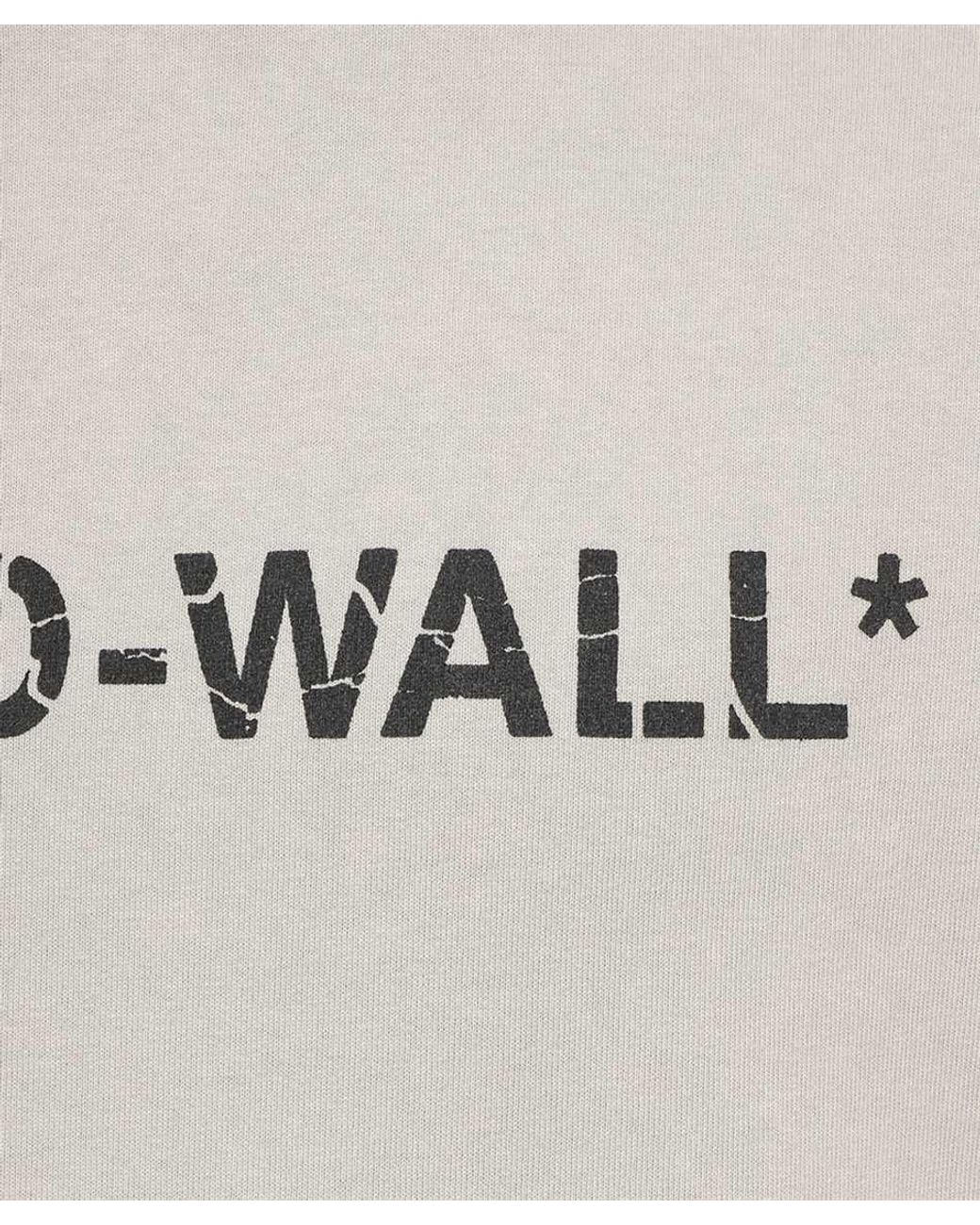 A_COLD_WALL* White Overdye Logo-Print T-Shirt for men