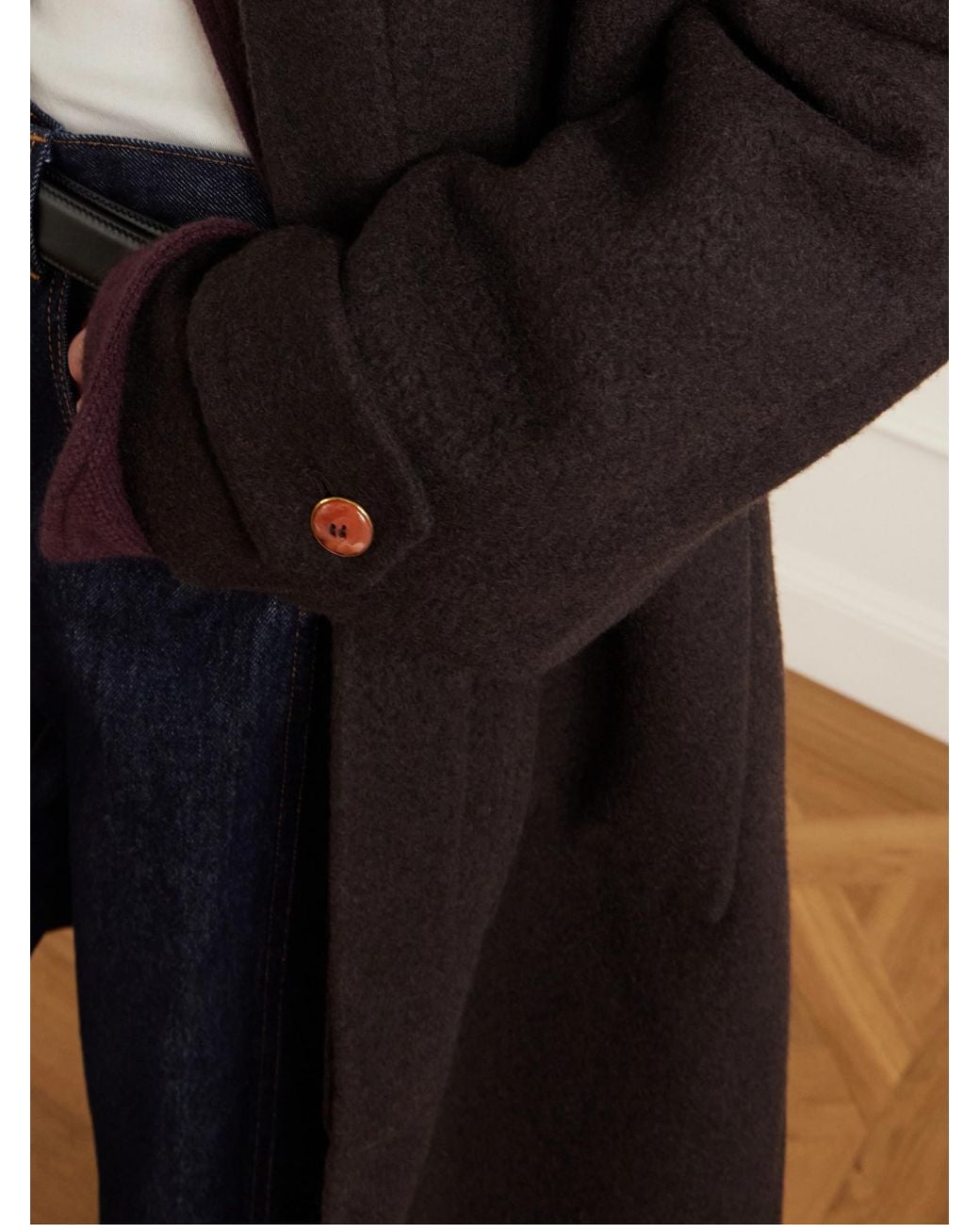 God's True Cashmere Black Minimal Single-Breasted Coat