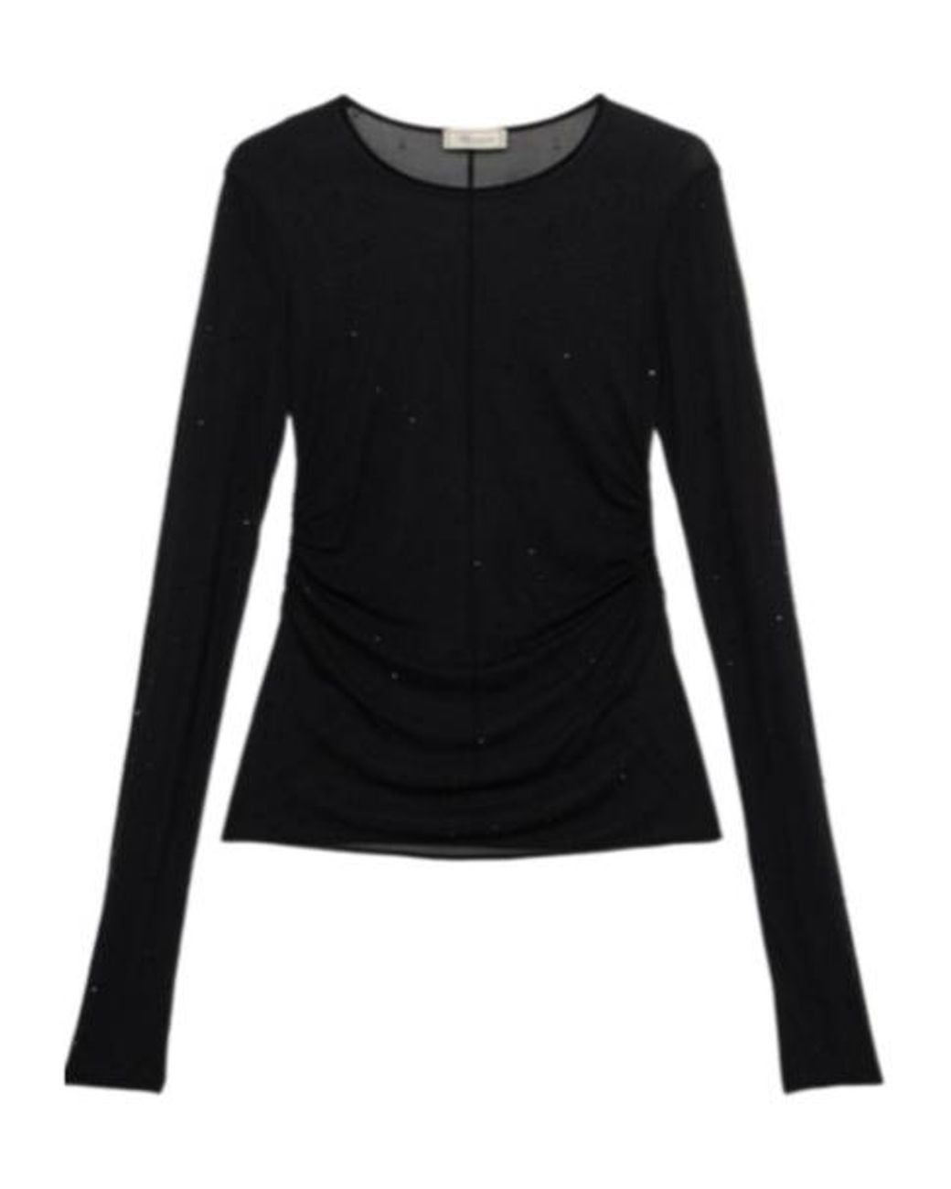 Blumarine Black Embellished Crewneck T-Shirt
