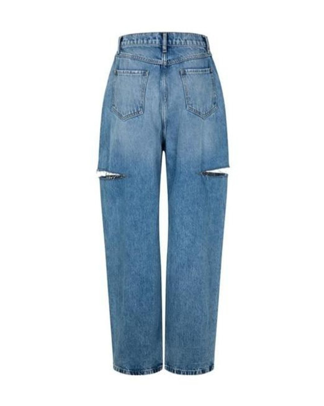 Maison Margiela Blue Jeans With Slash Details