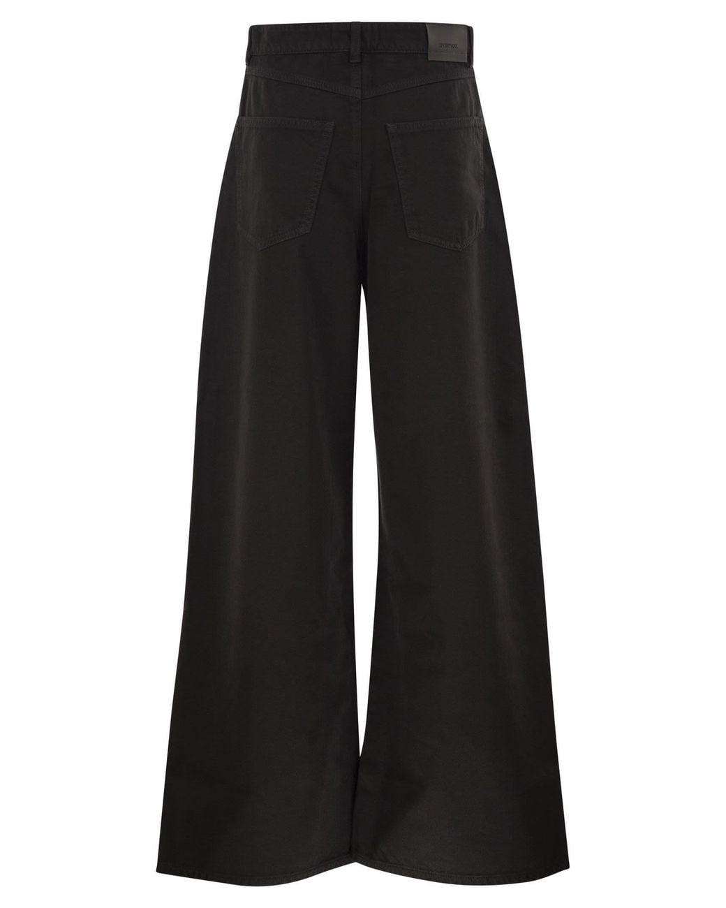 Sportmax Black Spdsiamese Wide Leg Jeans