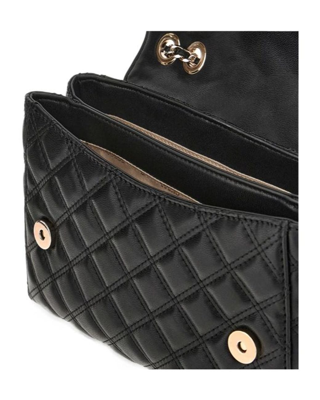 Guess Black Giully Quilted Shoulder Bag