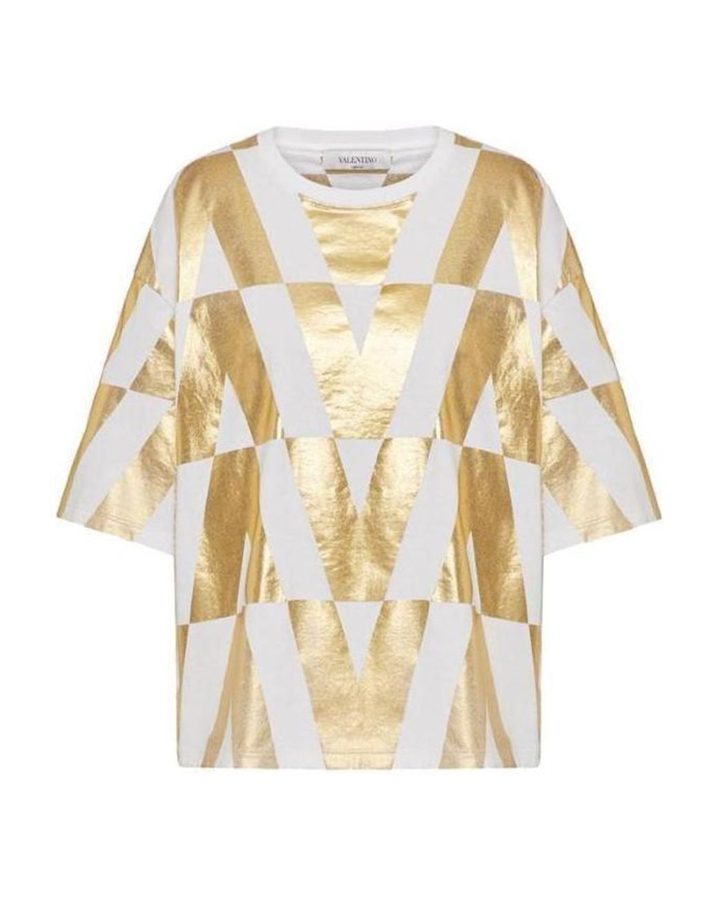 Valentino Metallic Logo-Print T-Shirt