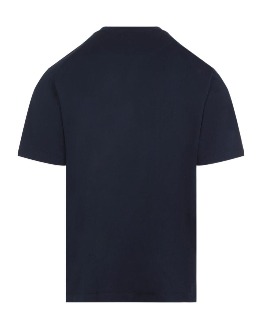 Brioni Blue Cotton T-Shirt for men
