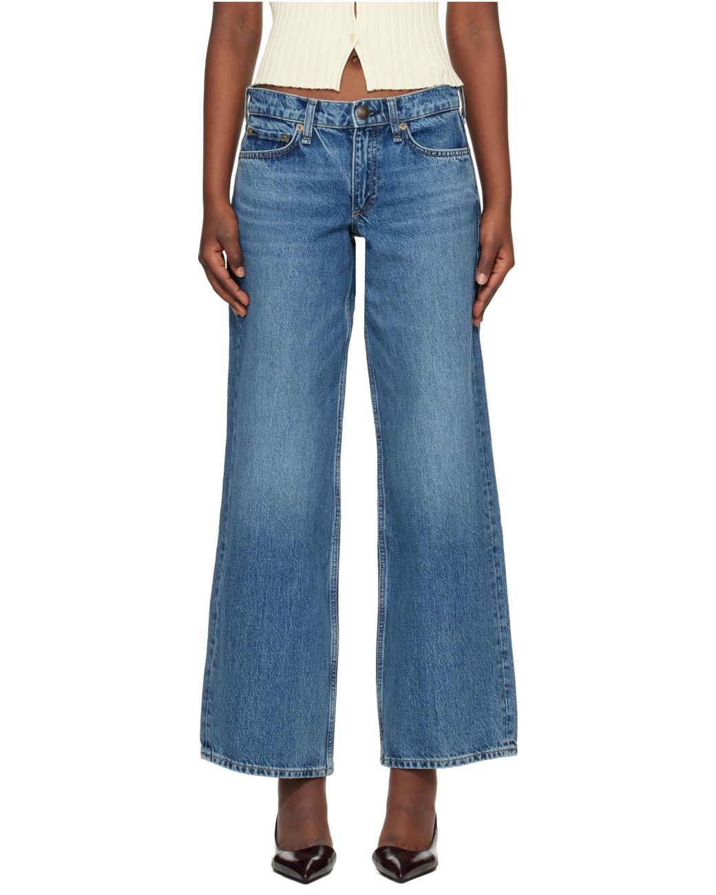 Rag & Bone Blue Straight Jeans