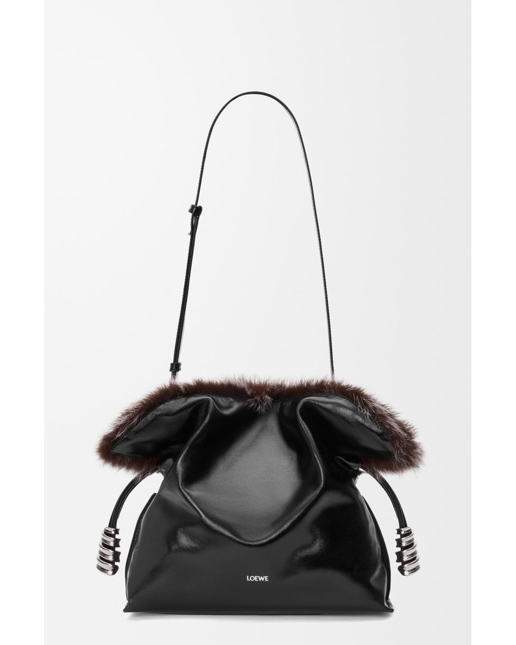 Loewe Black Medium Flamenco Clutch