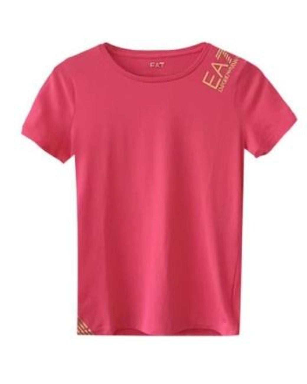Emporio Armani Pink Round-Necked T-Shirt