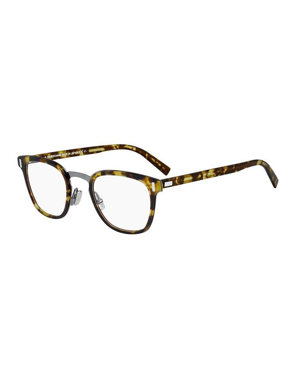 Dior Metallic Eyewear Blacktie2.0O Rectangular Frame Glasses