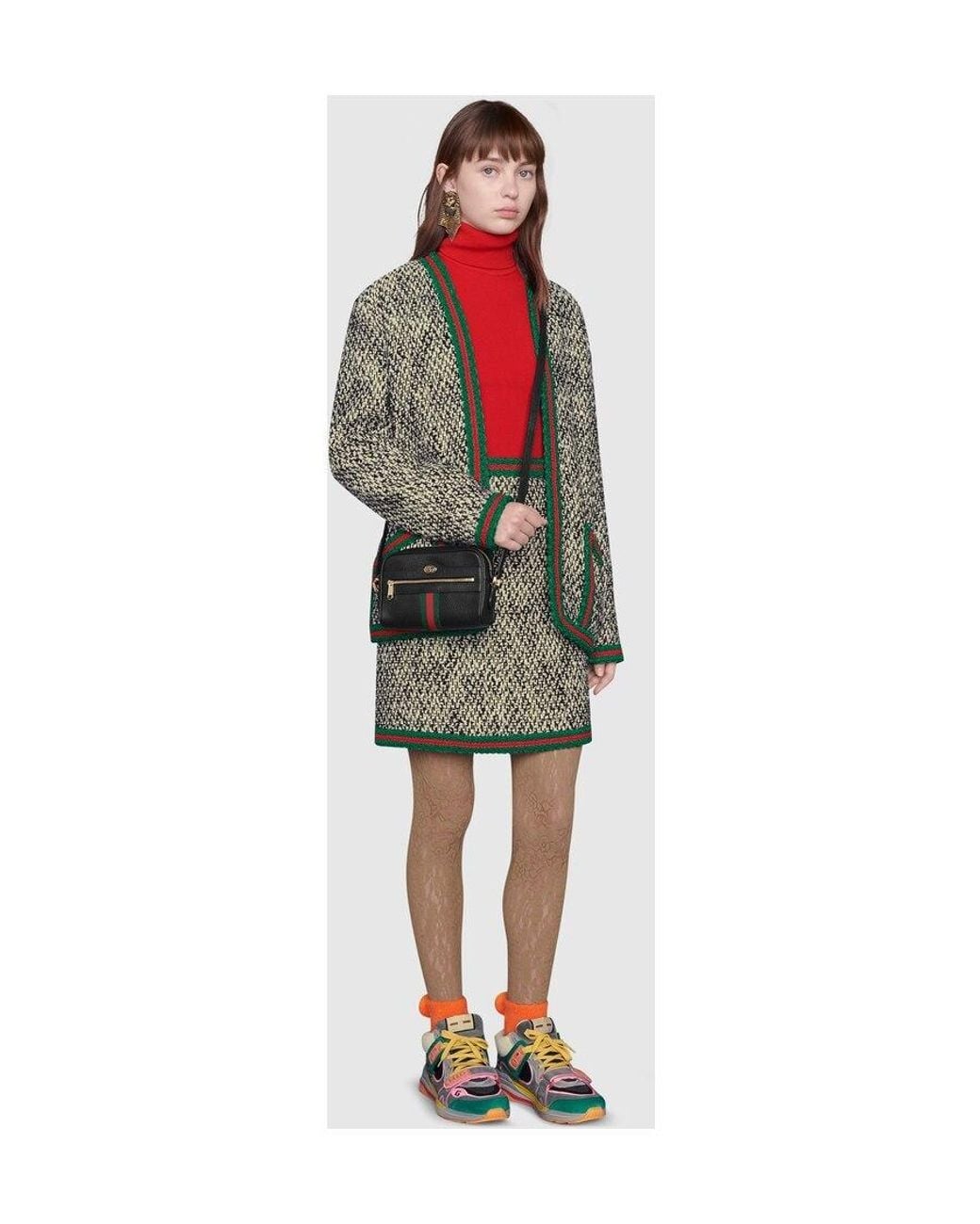 Gucci Black Mini Ophidia Gg Shoulder Bag