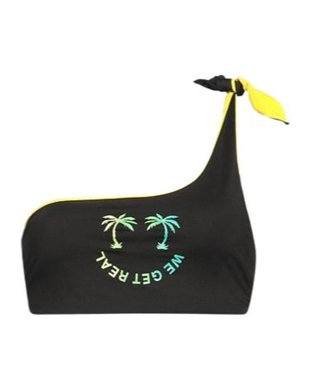 DIESEL Black Oneshoulder Twotone Bikini