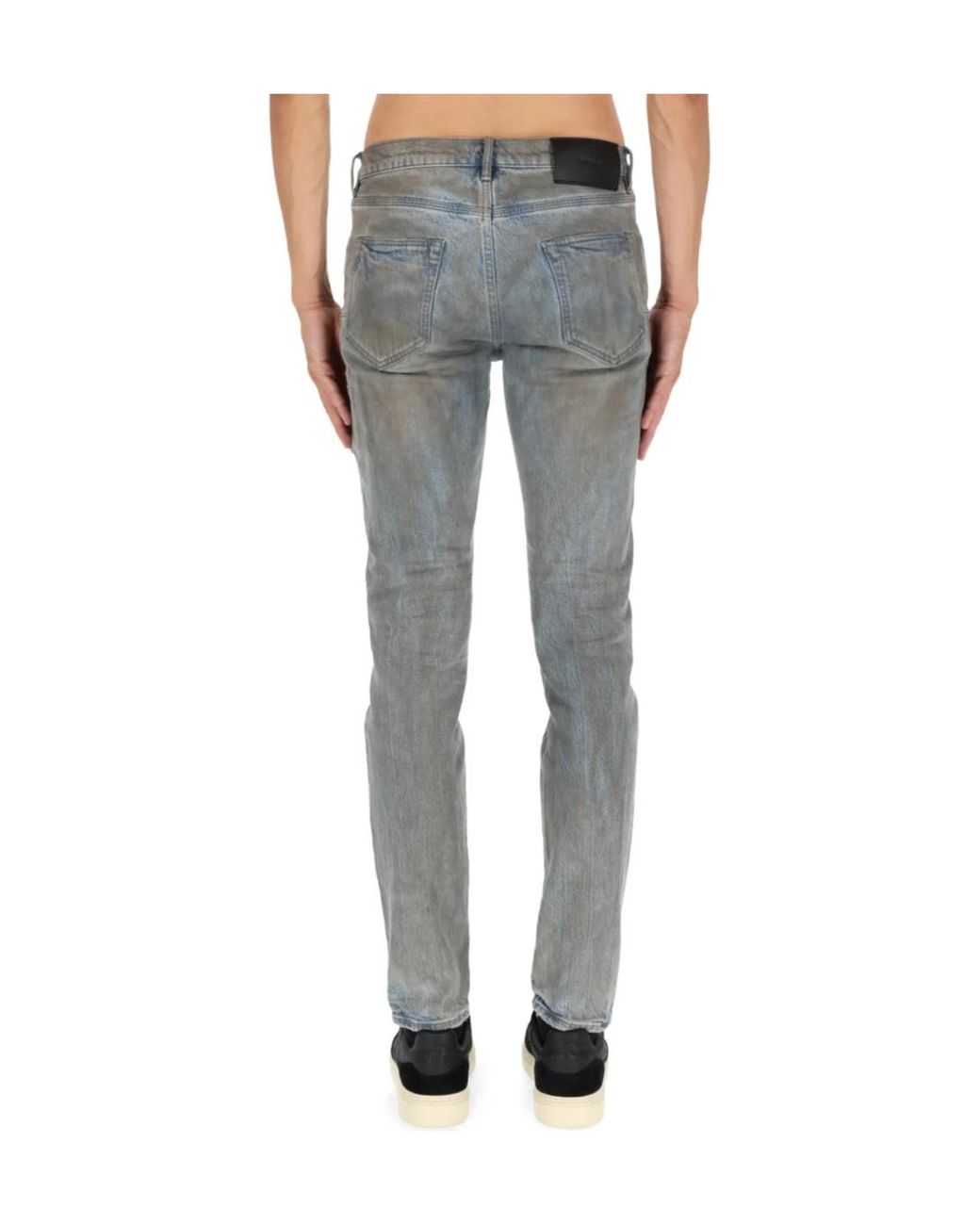 Purple Brand Gray Monterrico Skinny Jeans for men