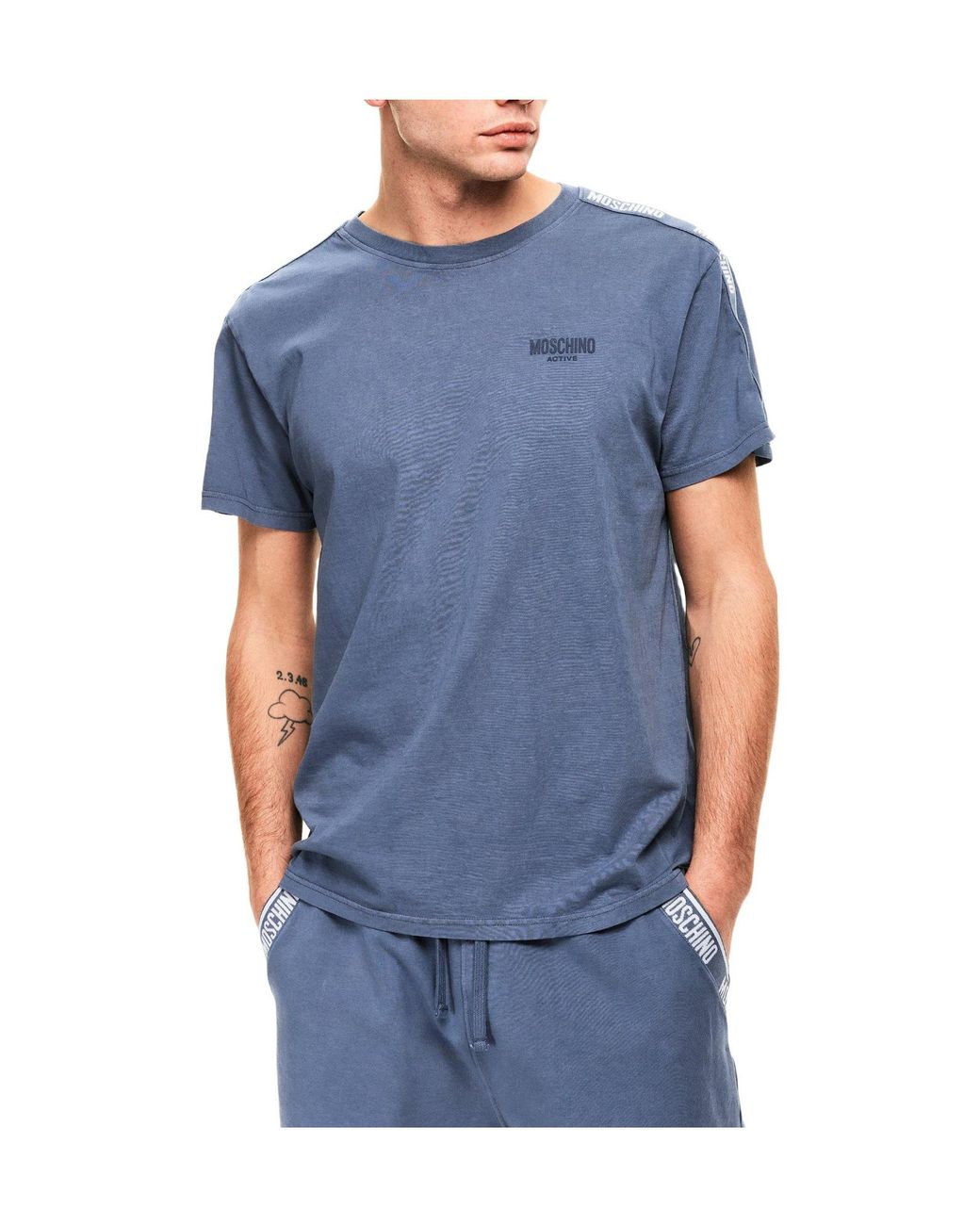 Moschino Blue Simplecut Tshirt for men