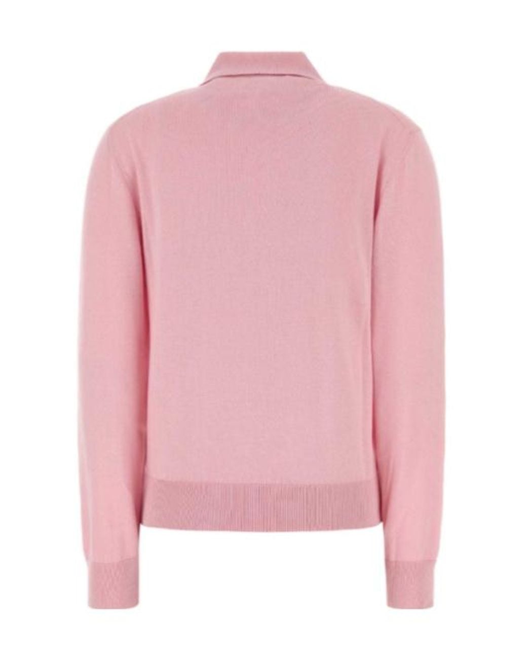 Blazé Milano Pink Blazé Milano Ribbed Polo Knitted Top