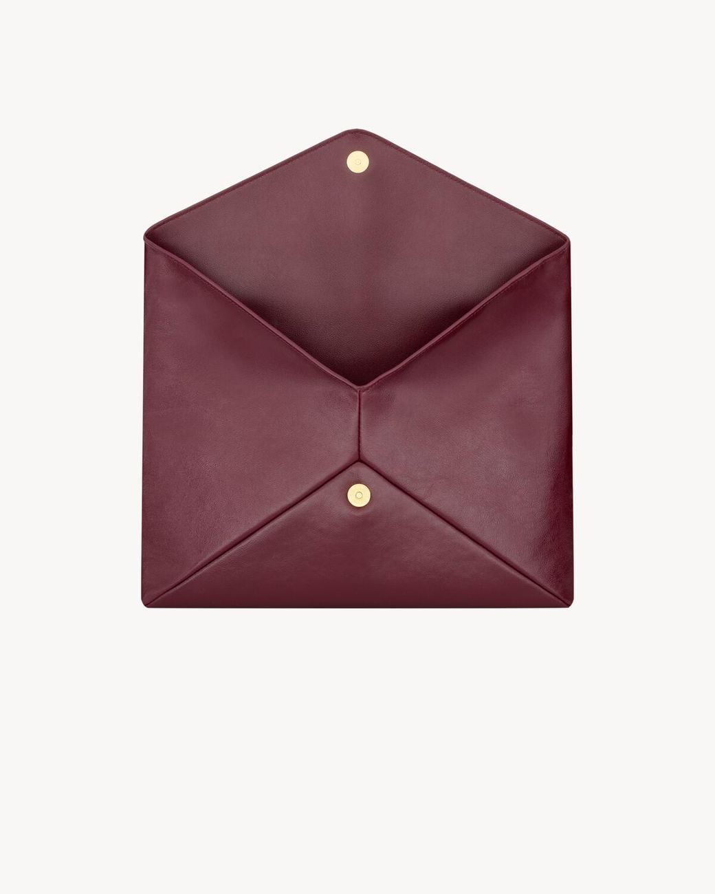 Saint Laurent Purple Cassandre Large Envelope Pouch