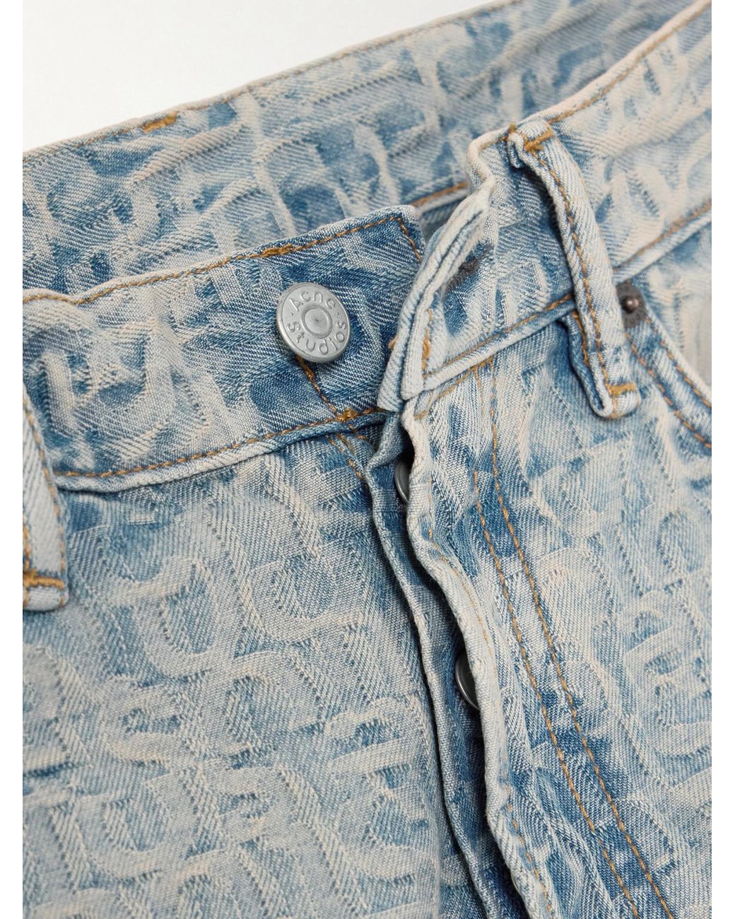 Acne Gray Acid-Wash Jeans