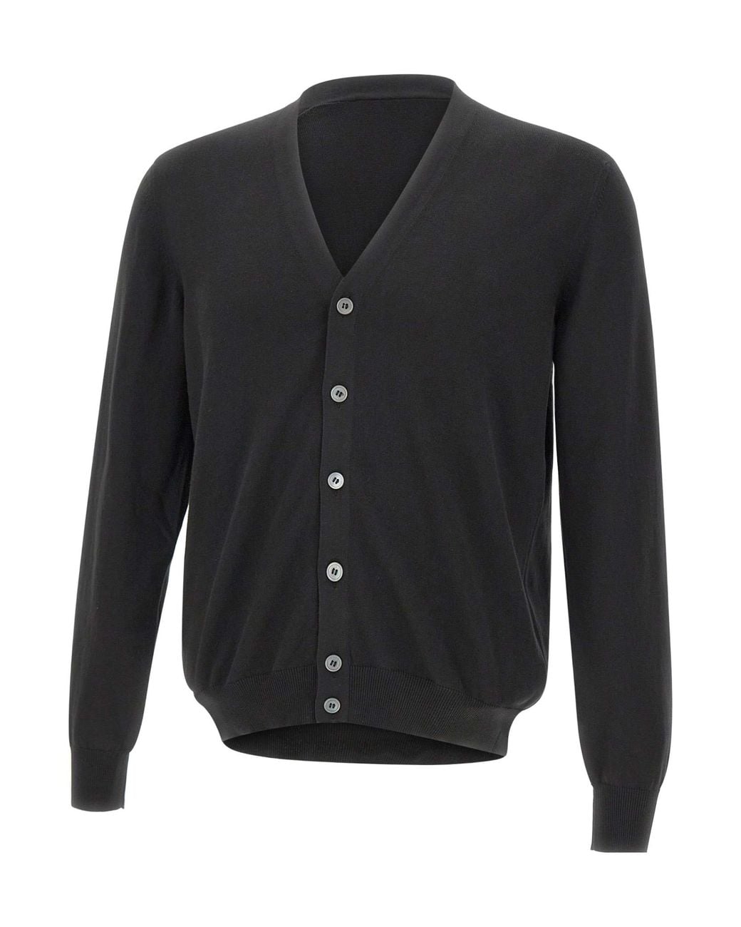 Gran Sasso Blue Buttoned V-Neck Cardigan for men