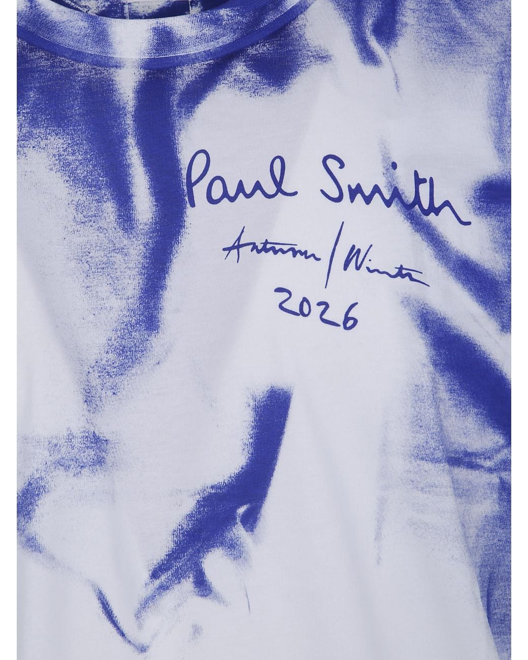 Paul Smith Blue Short-Sleeved T-Shirt for men