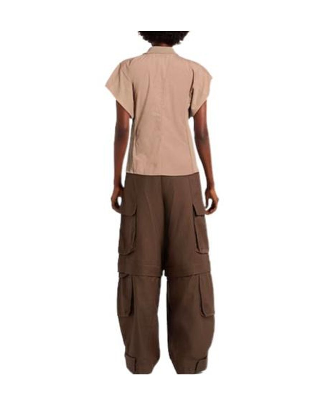 MAX&Co. Natural Solid Color Short Sleeve T-Shirt