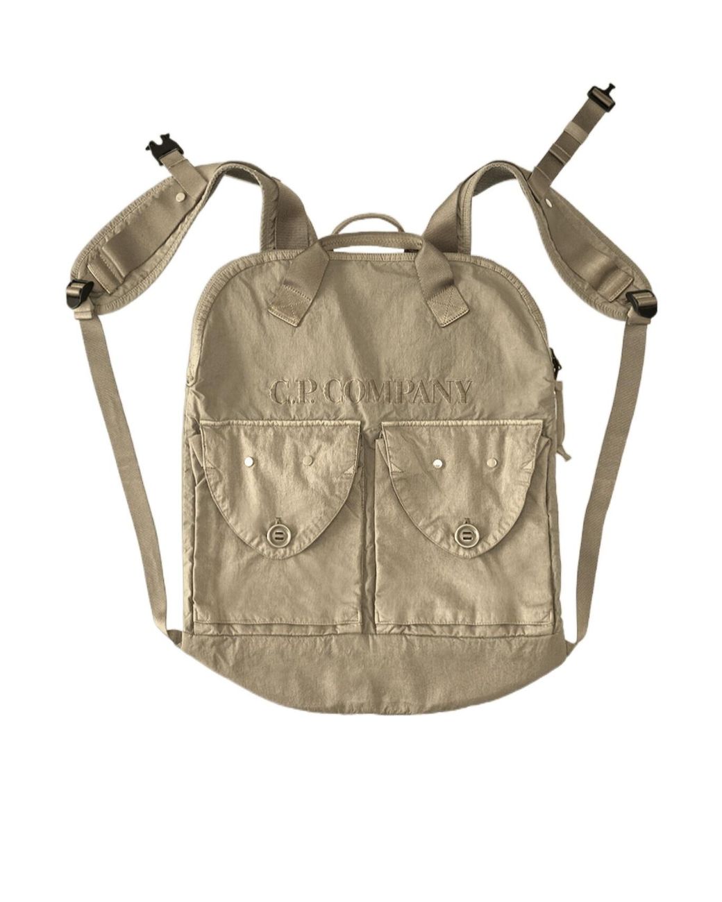 C P Company Multicolor Panama-R Mixed Zip Backpack for men