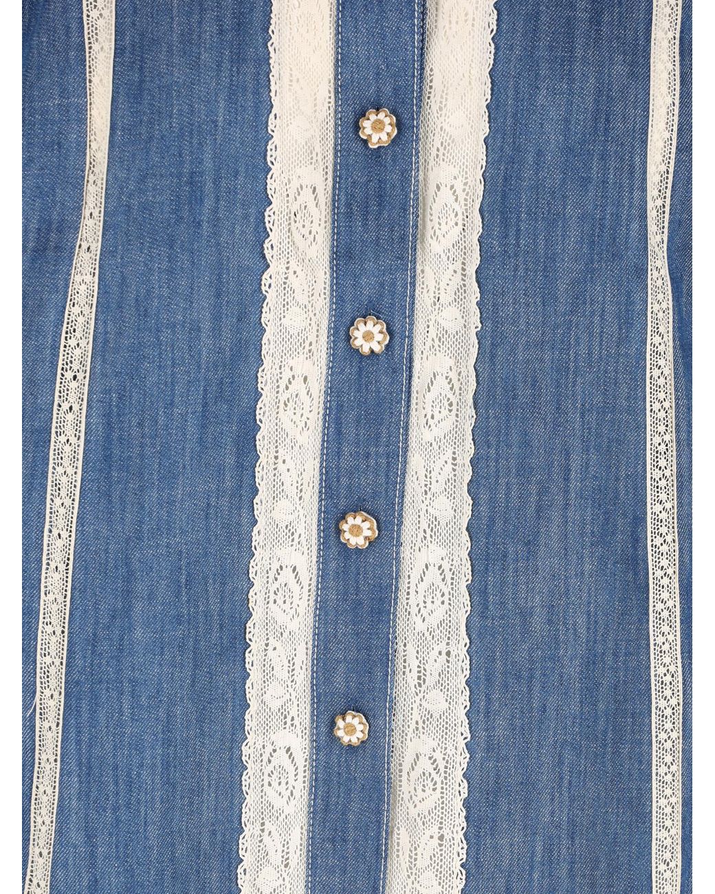 Zimmermann Blue Awaken Denim Shirt