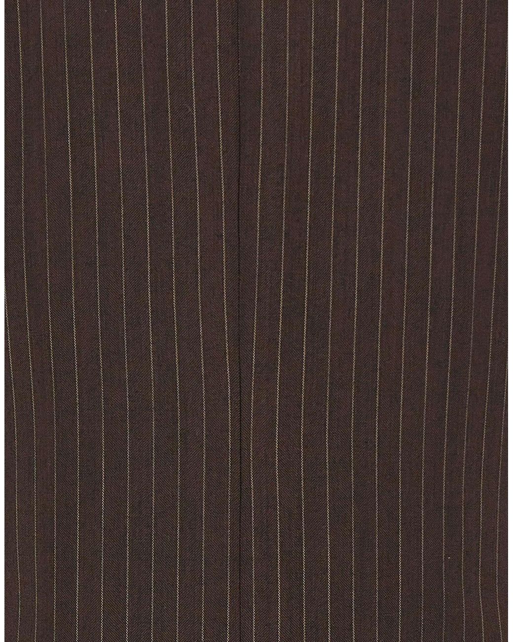 Marella Brown Ranghi Pinstripe Sleeveless Blazer