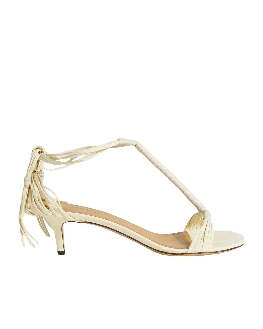 Isabel Marant Natural Suede Strap Sandals