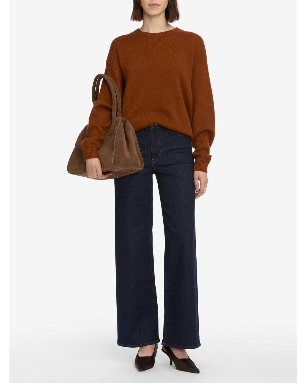 FRAME Blue Le Slim Palazzo Jeans