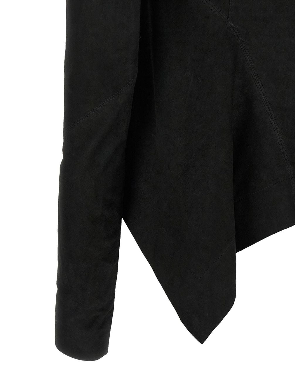 Rick Owens Black Long-Sleeved Jacket
