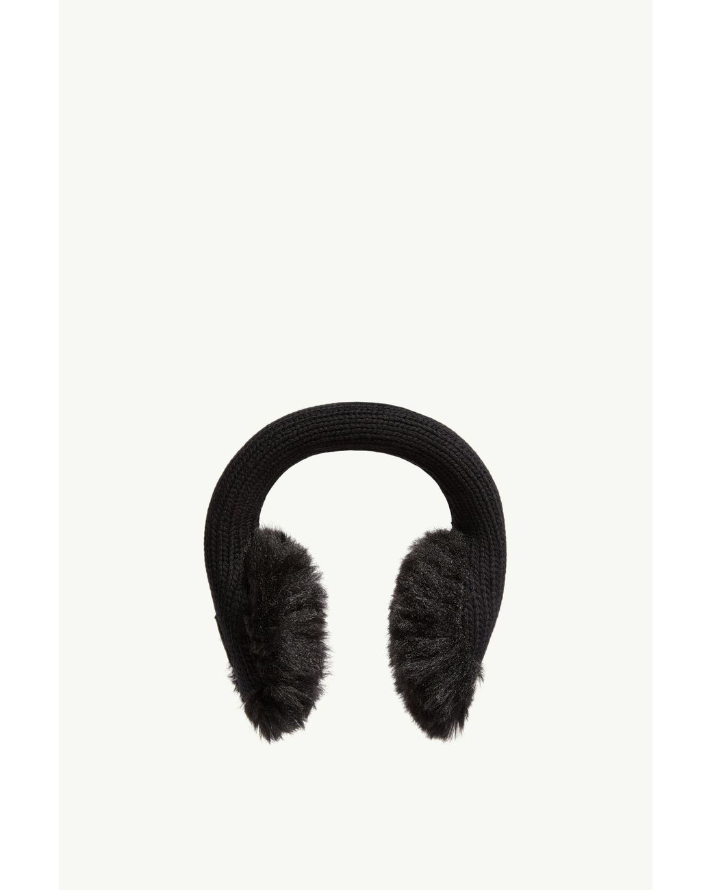 Moncler Black Wool Earmuffs