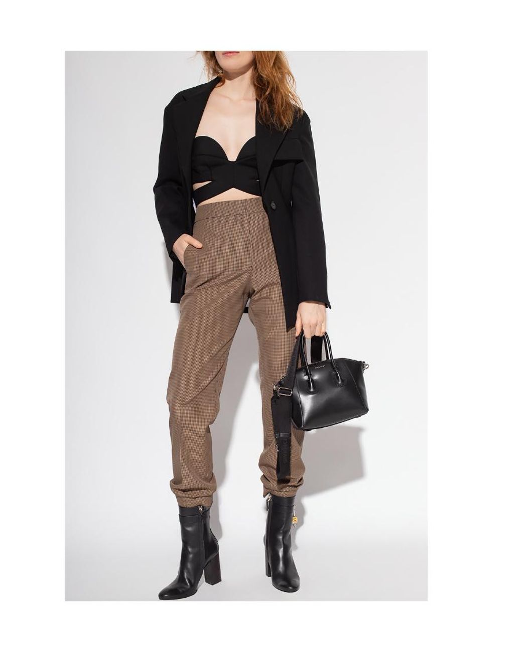 Givenchy Natural Houndstooth Trousers