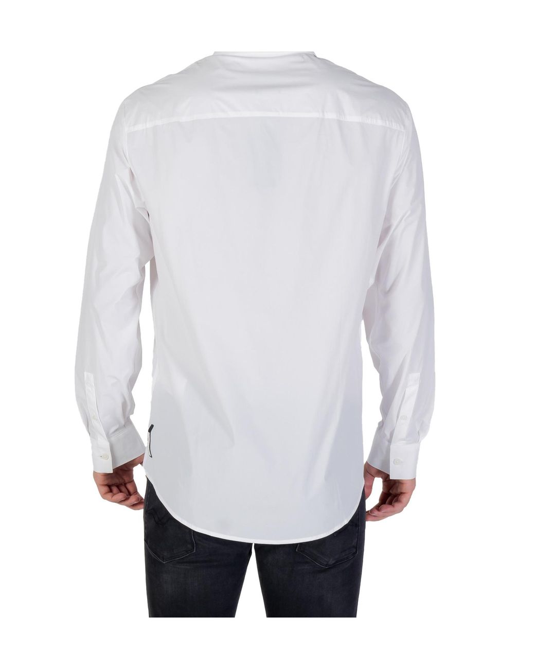 ARMANI EXCHANGE White Long Sleeve Buttoned Shirt for men