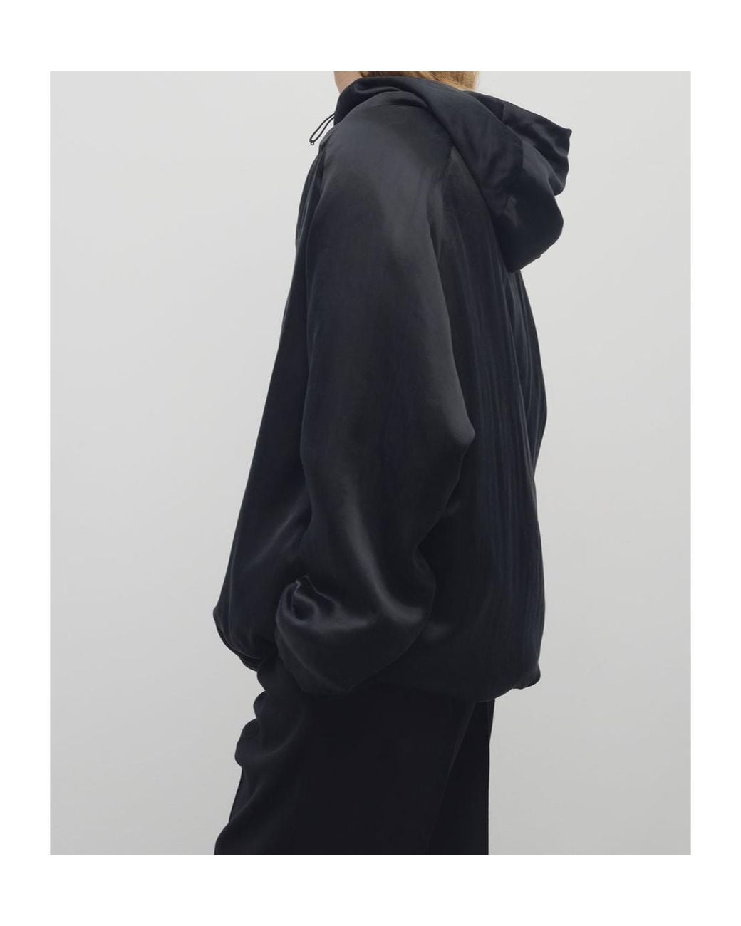 The Row Black Garel Cupro Jacket