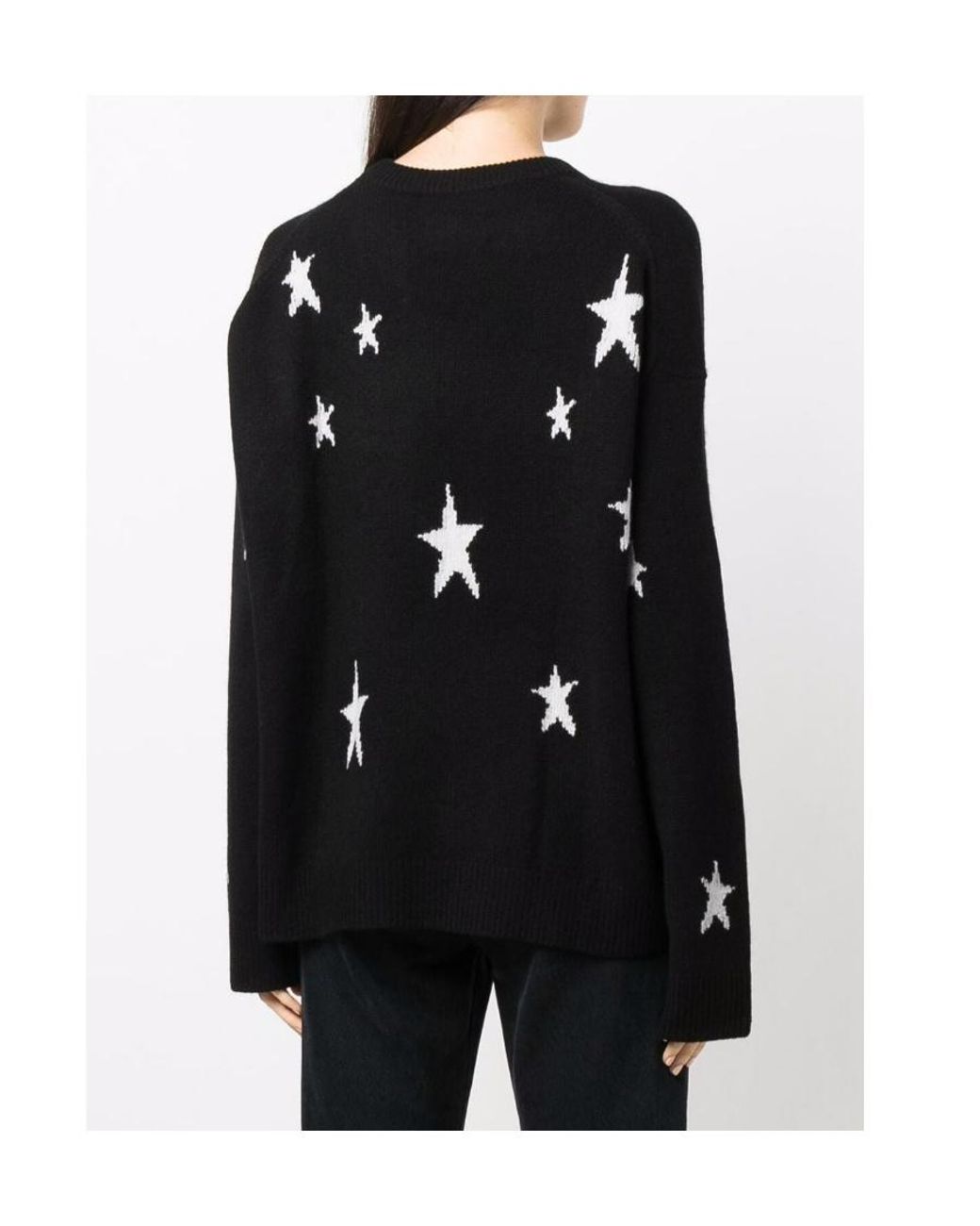 Zadig & Voltaire Black Star Embroidered Sweater