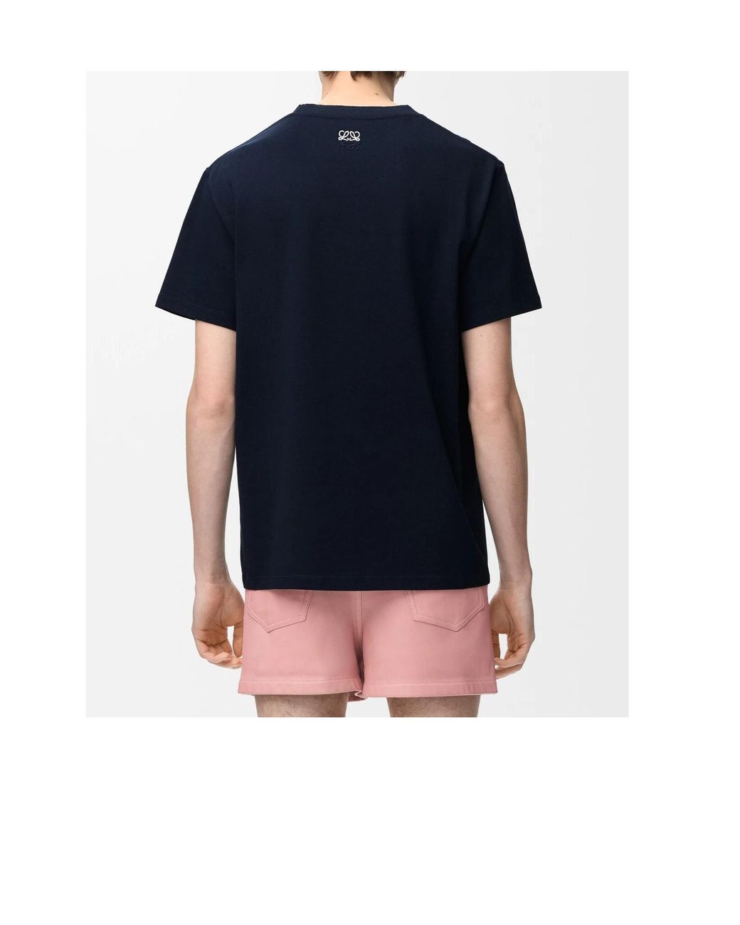 Loewe Blue Crewneck Printed T-Shirt for men