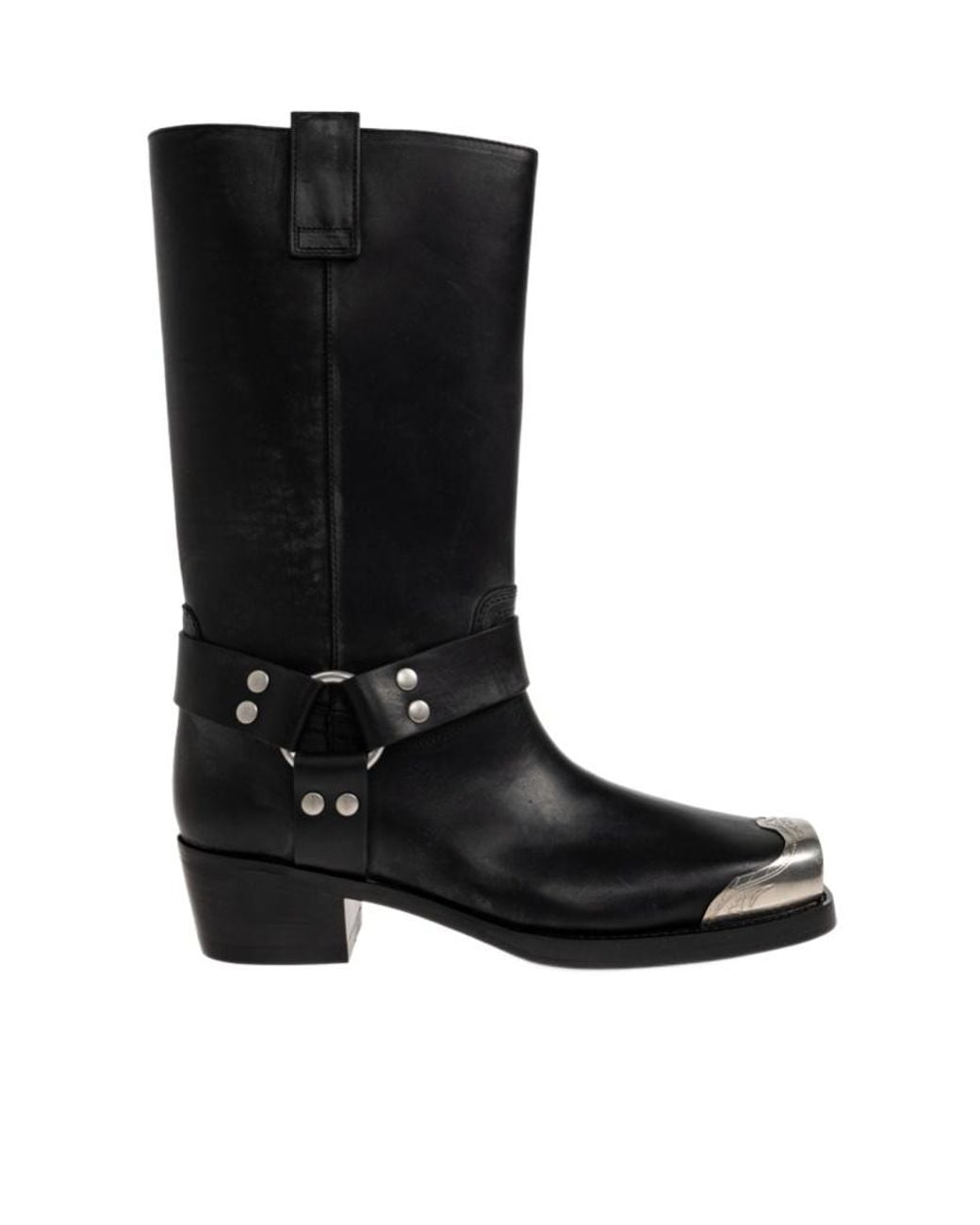 Paris Texas Black Roxy Leather Boots
