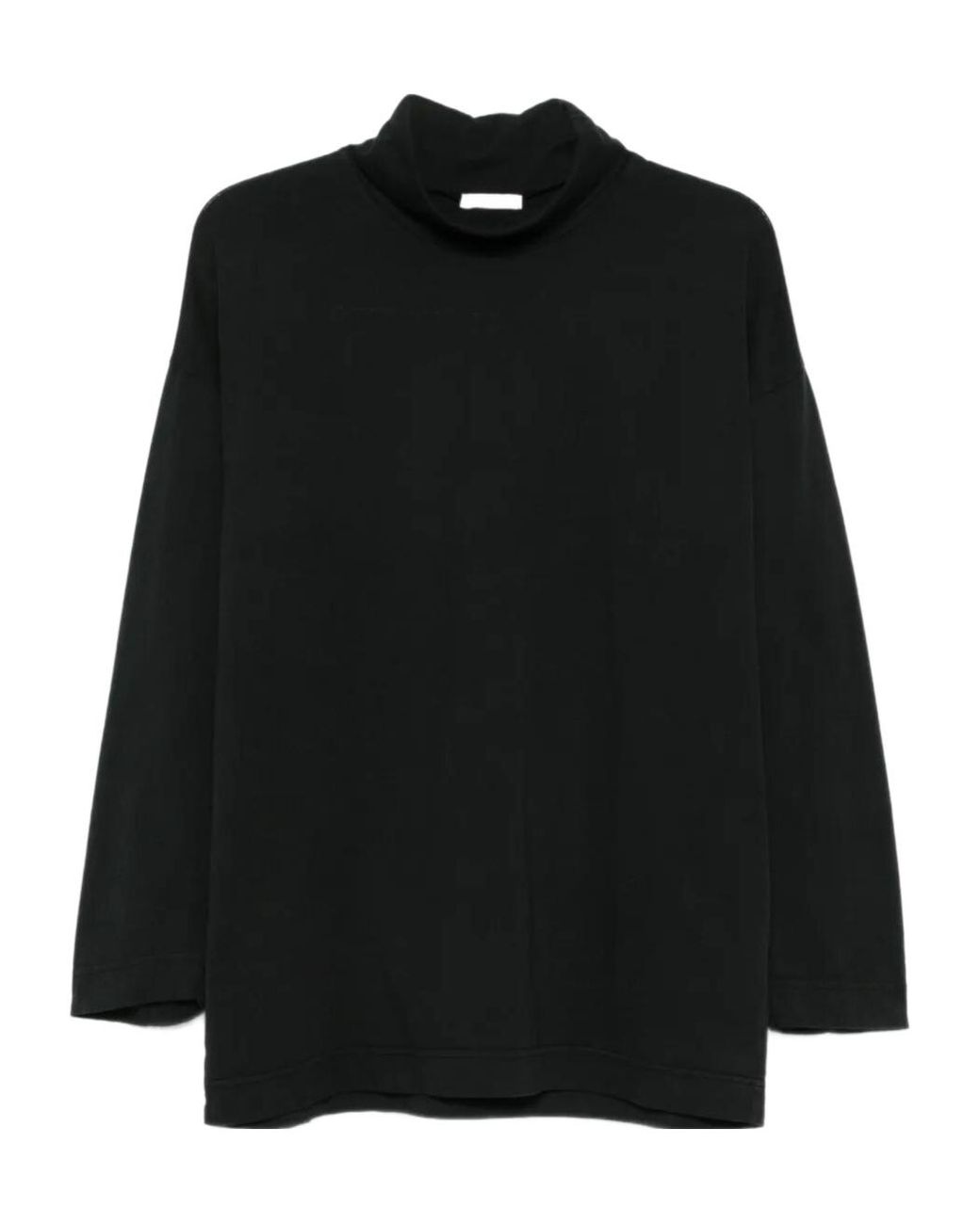 Haikure Black Ivy High-Neck Long-Sleeve T-Shirt