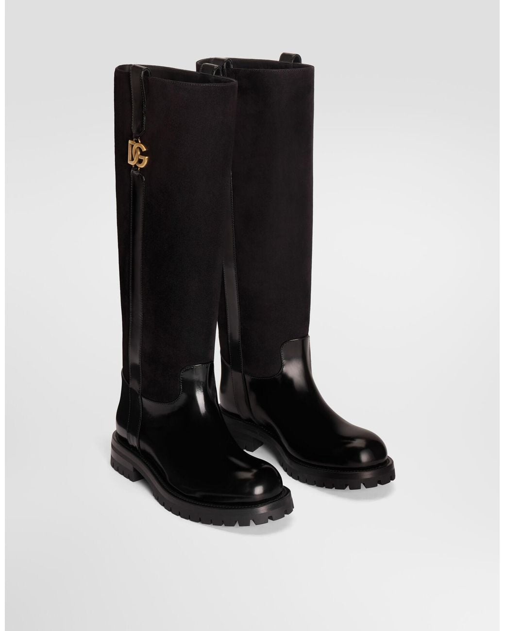 Dolce & Gabbana Black Suede Boots