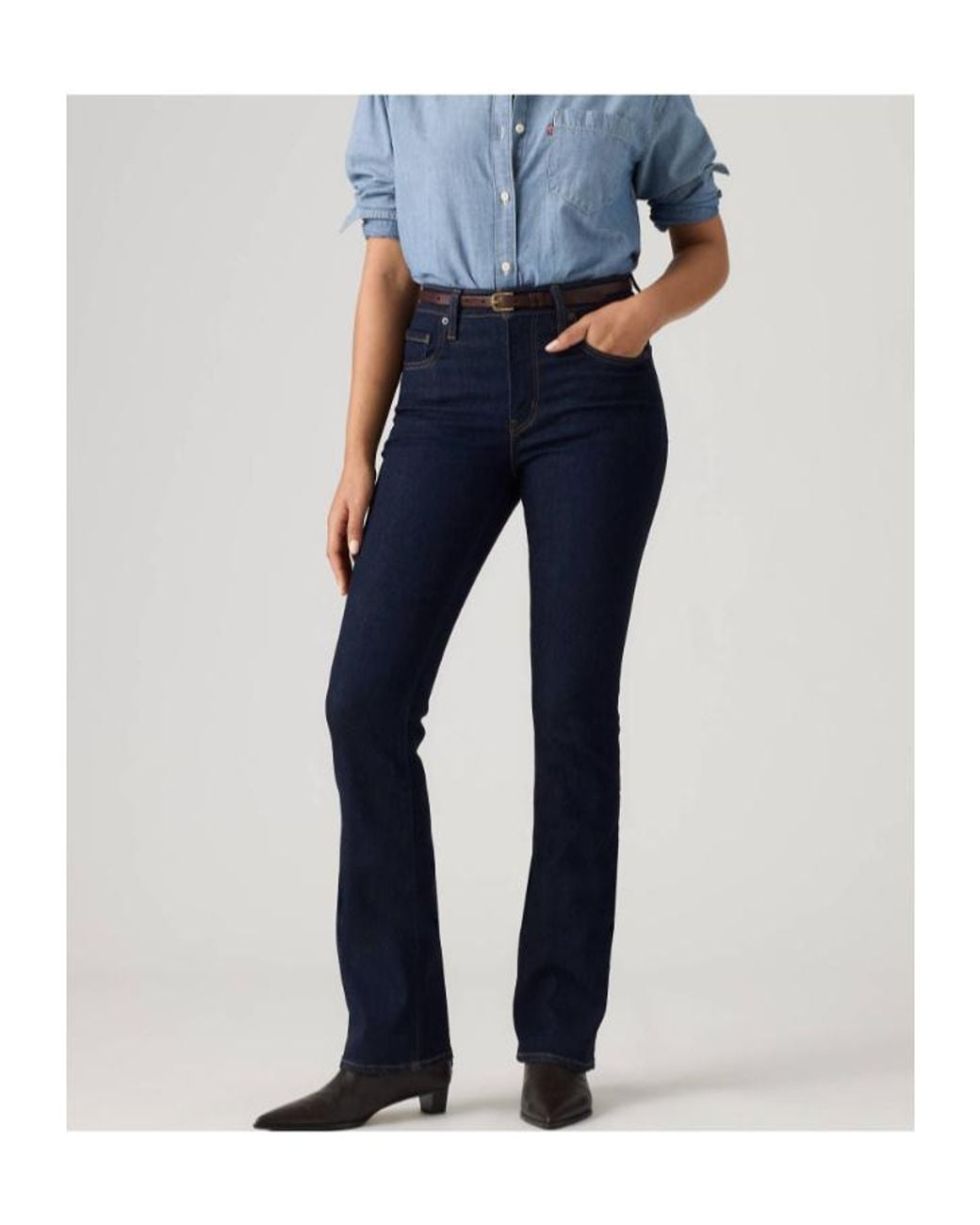 Levi's Blue 725 High Rise Bootcut Jeans
