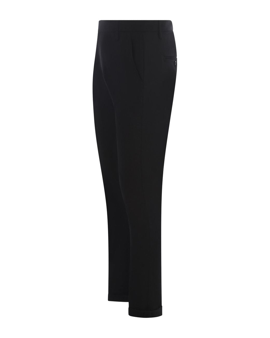 Dondup Black Gaubert Stretch Wool Pants for men