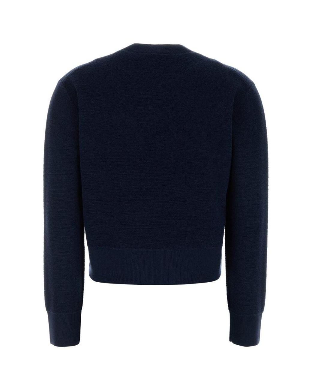 Tory Burch Blue Logo Crew Knitted Sweater