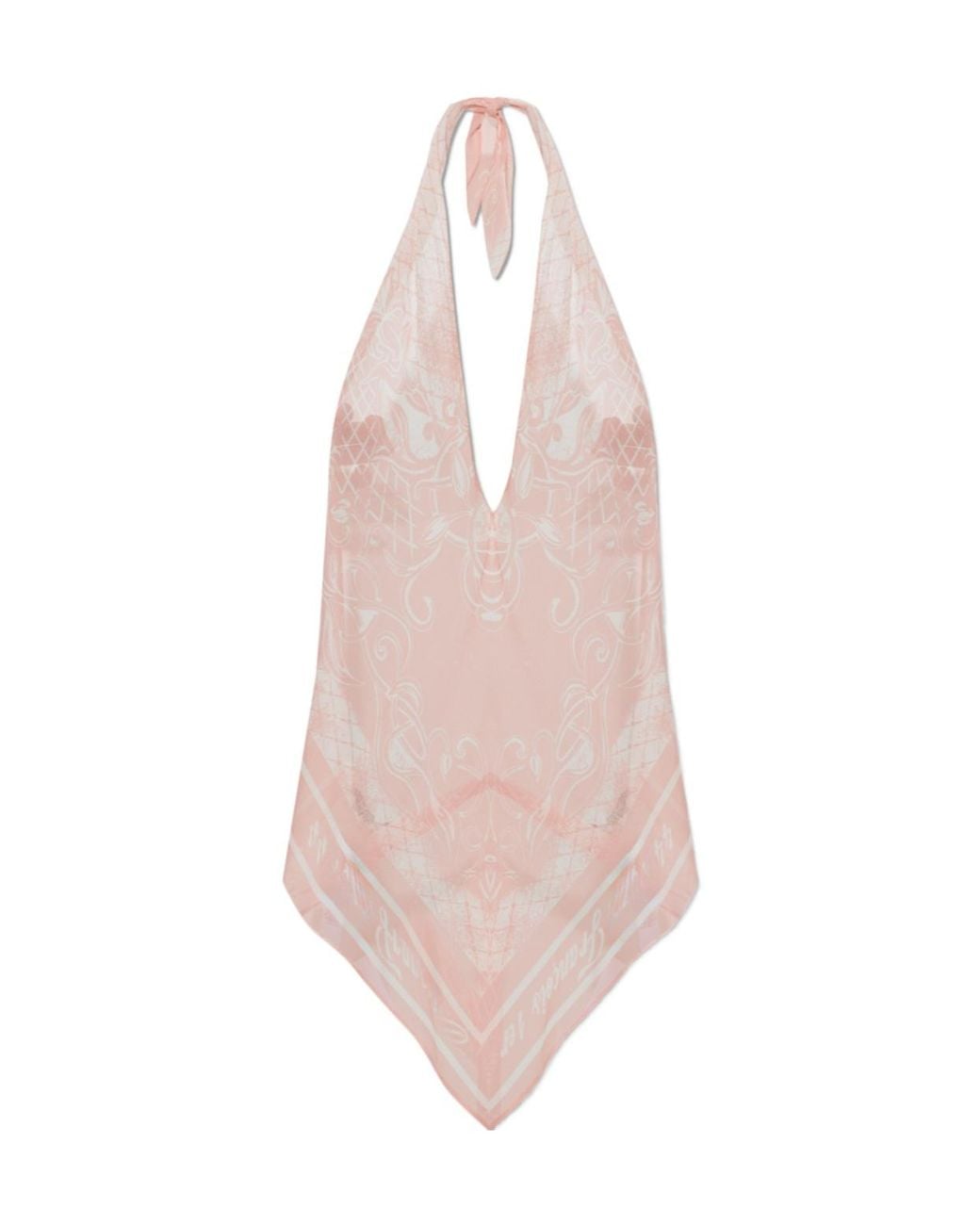 Balmain Pink Tie-Front Top