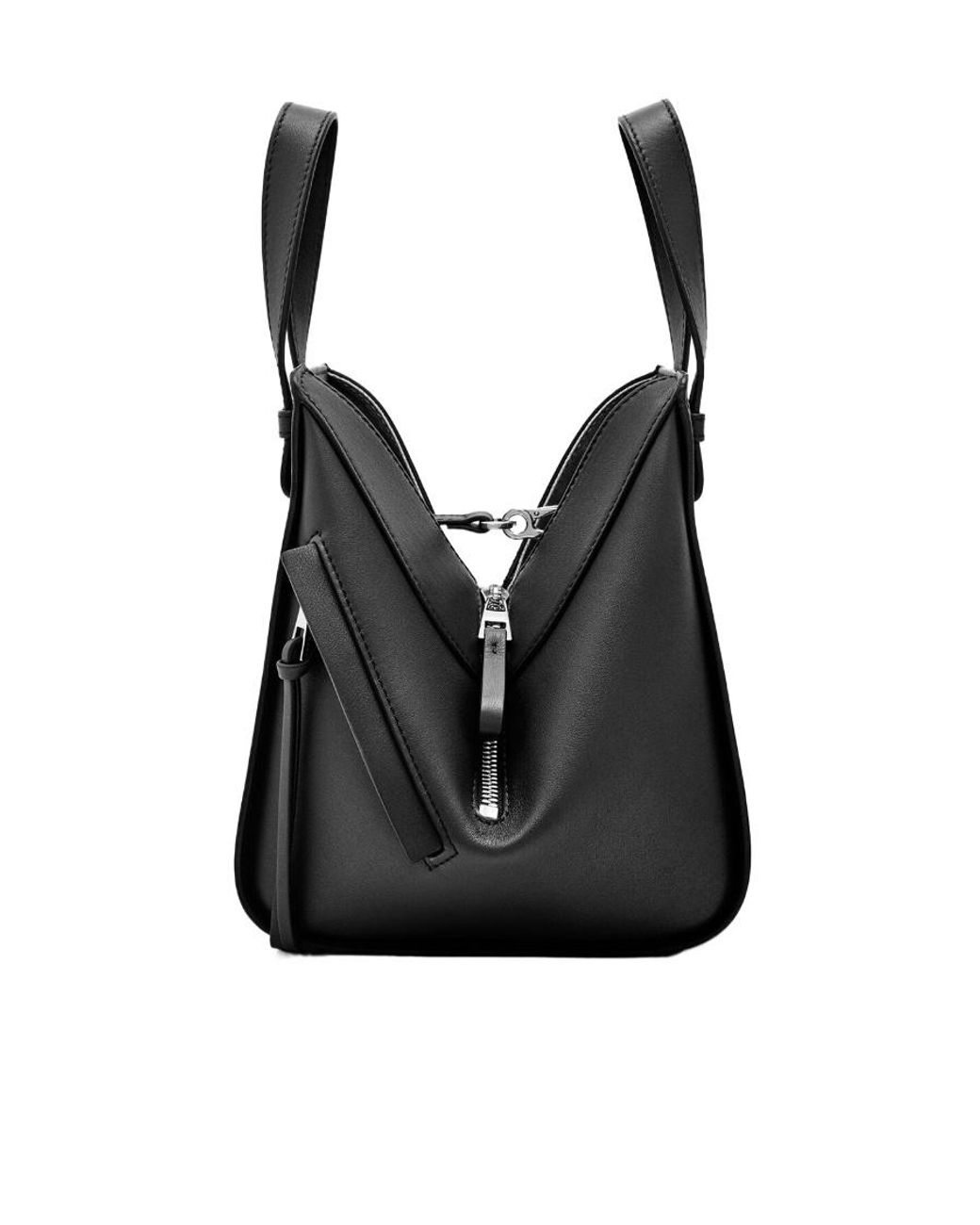 Loewe Black Hammock Logo Embossed Shoulder Bag