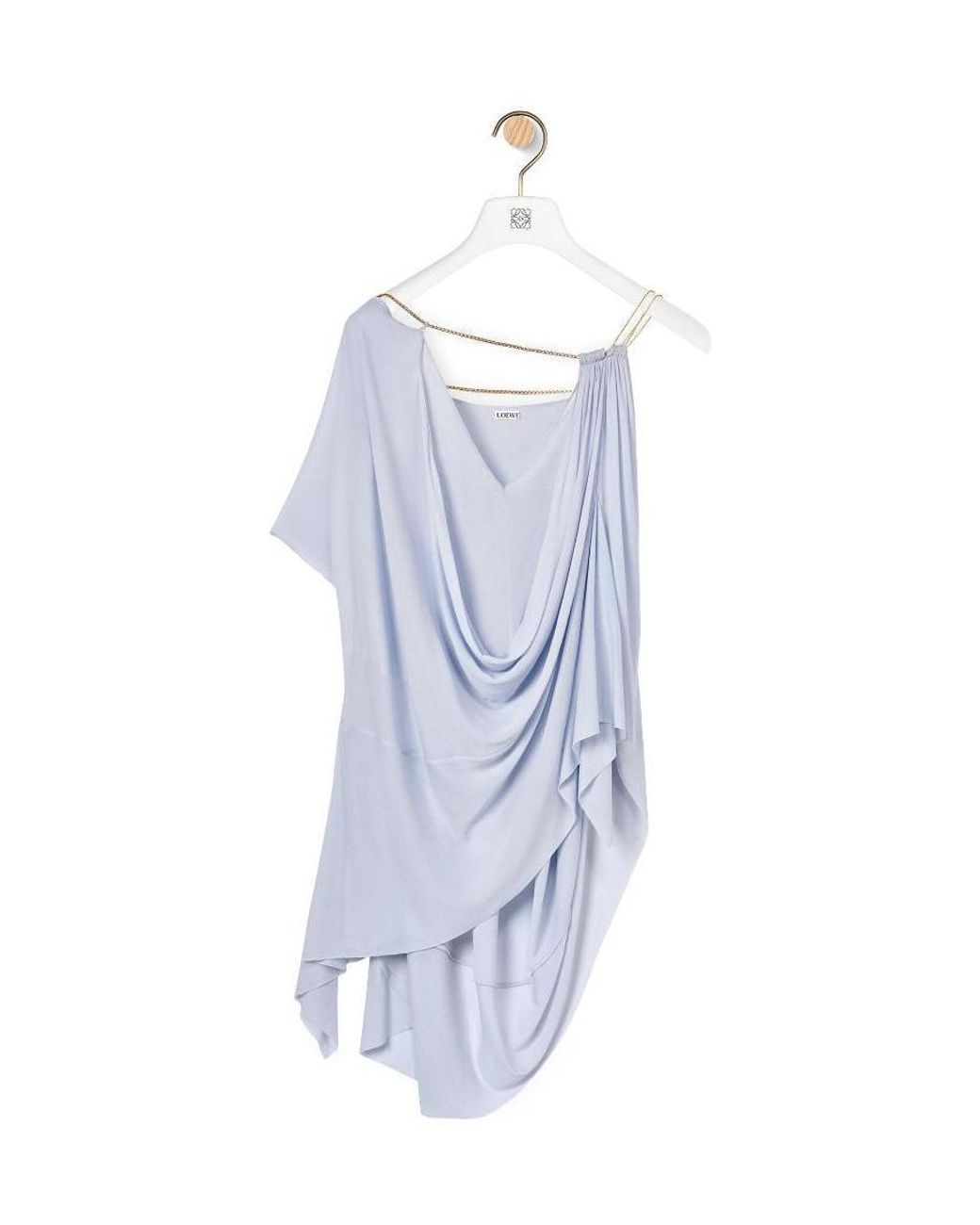 Loewe Blue Chain Draped Top