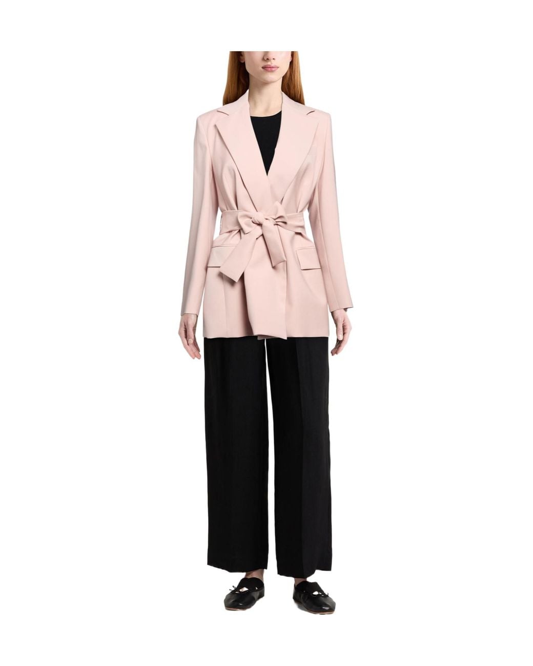 Weekend by Maxmara Pink Minimalist Singlebreasted Blazer