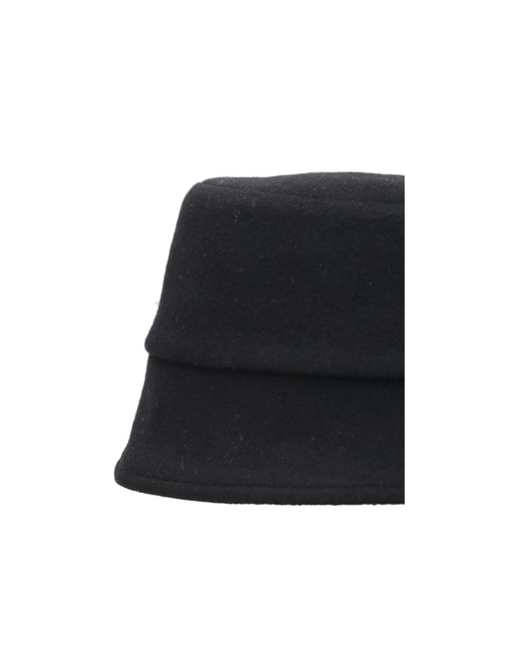 Lanvin Black Wide-Brimmed Dome Hat
