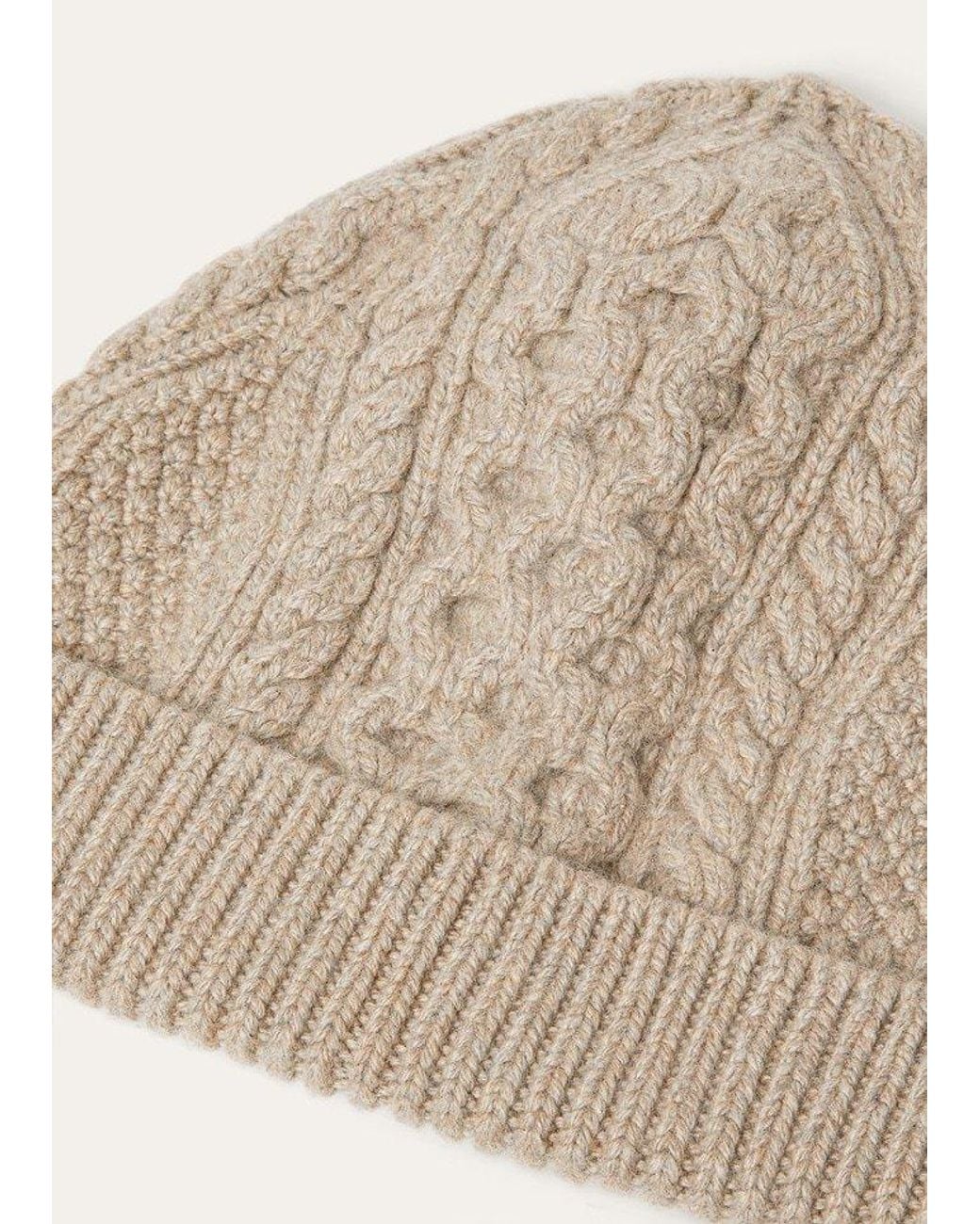 Loro Piana Natural Eyre Beanie Hat