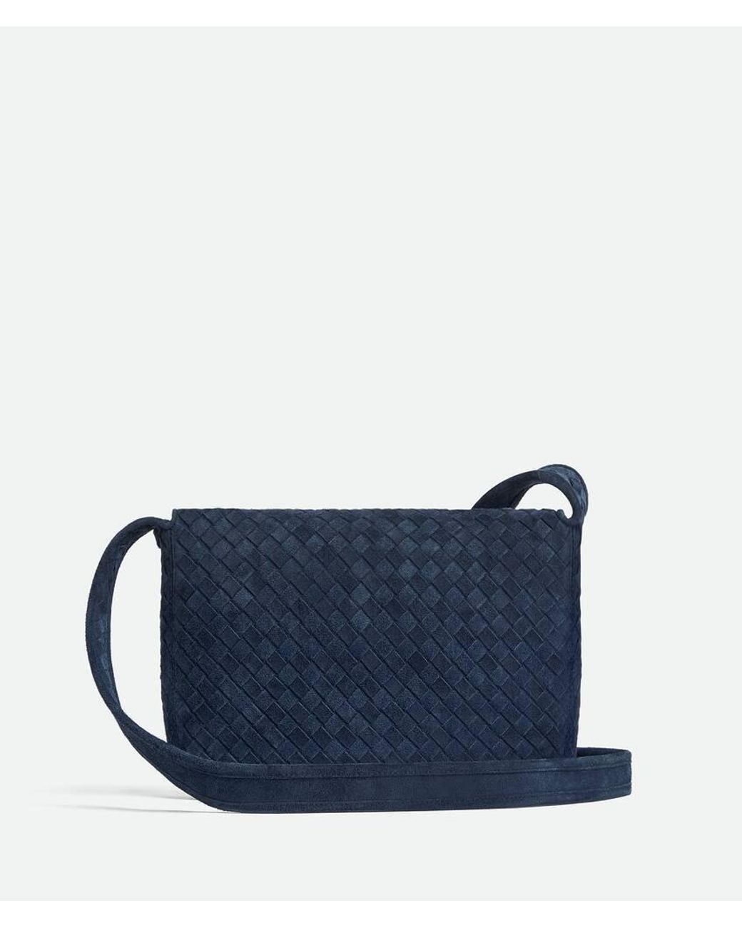 Bottega Veneta Blue Veneto Flap Messenger Bag for men