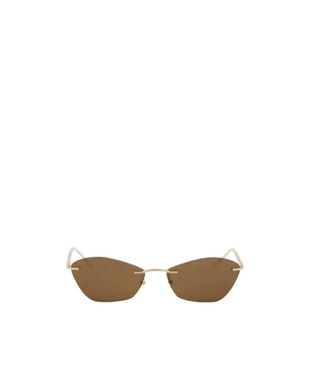 McQueen White Eyewear T-Bar Slim Sunglasses for men